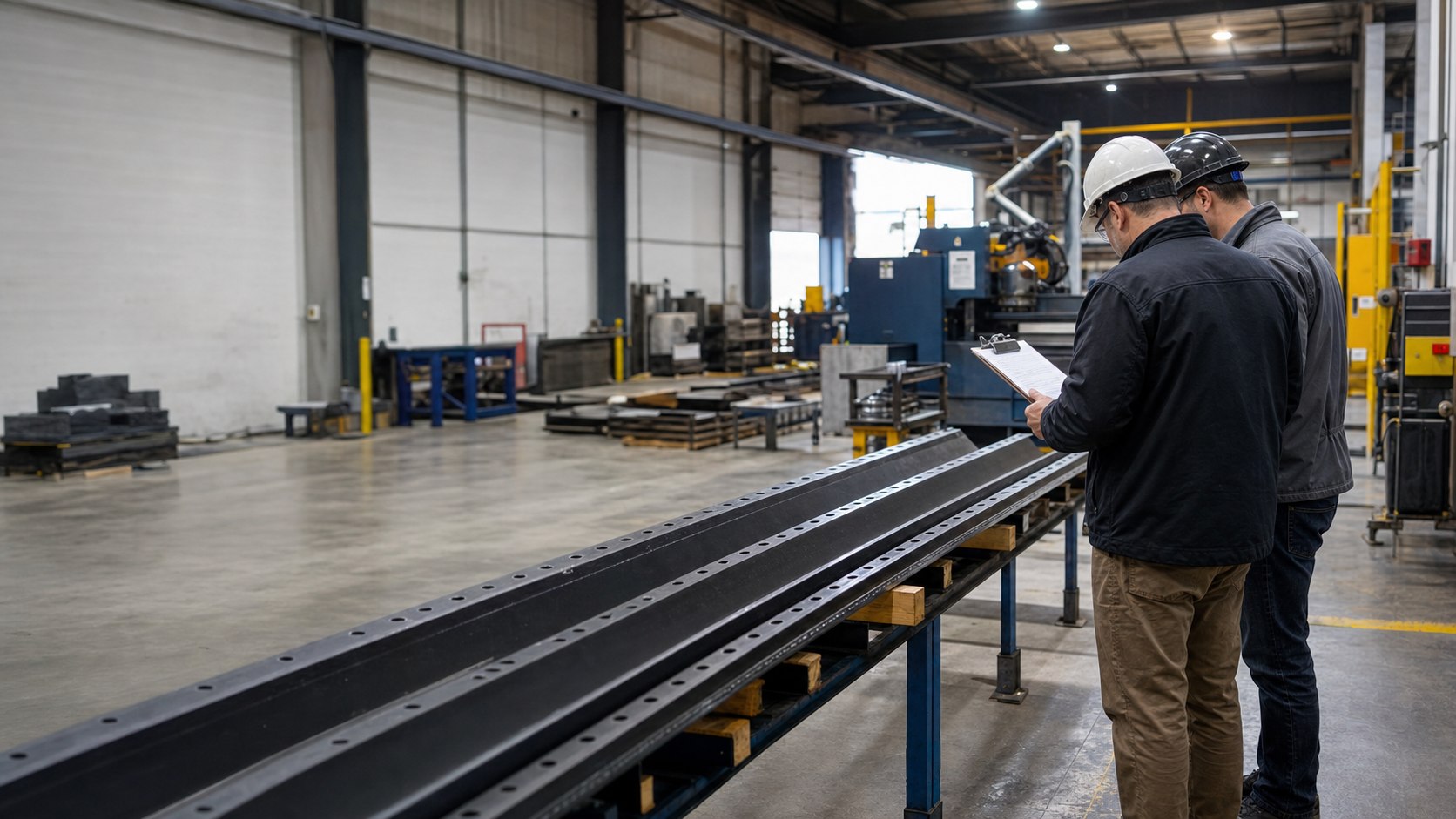 Illustrative supplier qualification review of snow plow blade manufacturing capability